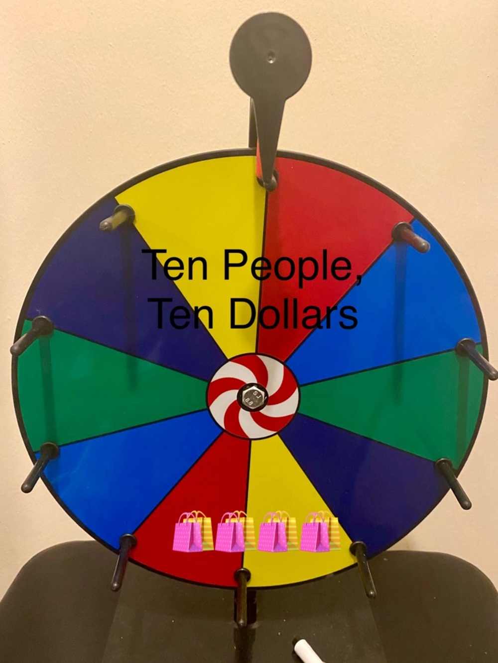 Colorful Prize Wheel Spinner - Multicolor
